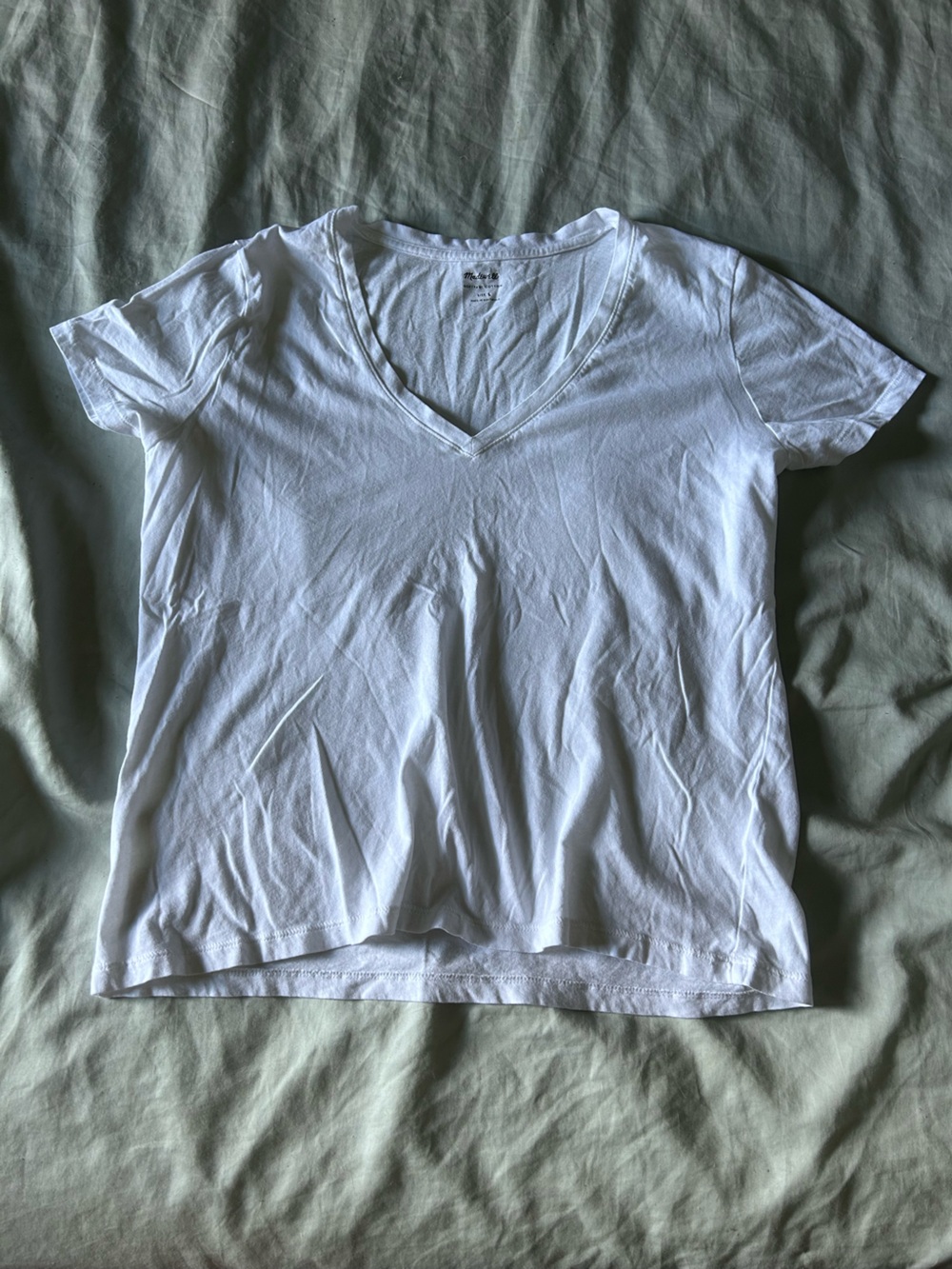 Madewell White Soft-Touch Cotton Tee